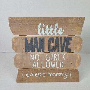 Little Man‎ Cave Wooden Pallet Style Sign